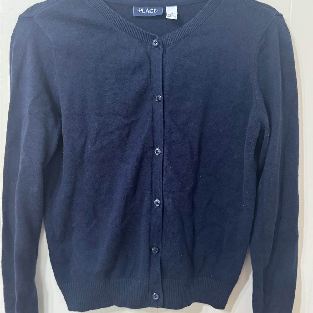 Place Navy Blue Knit Cardigan